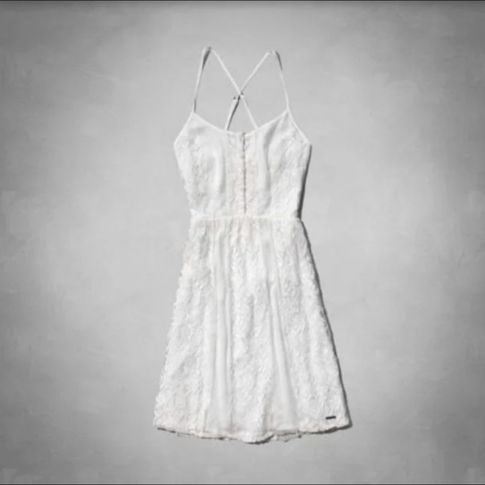 Abercrombie White Lace Casey Dress